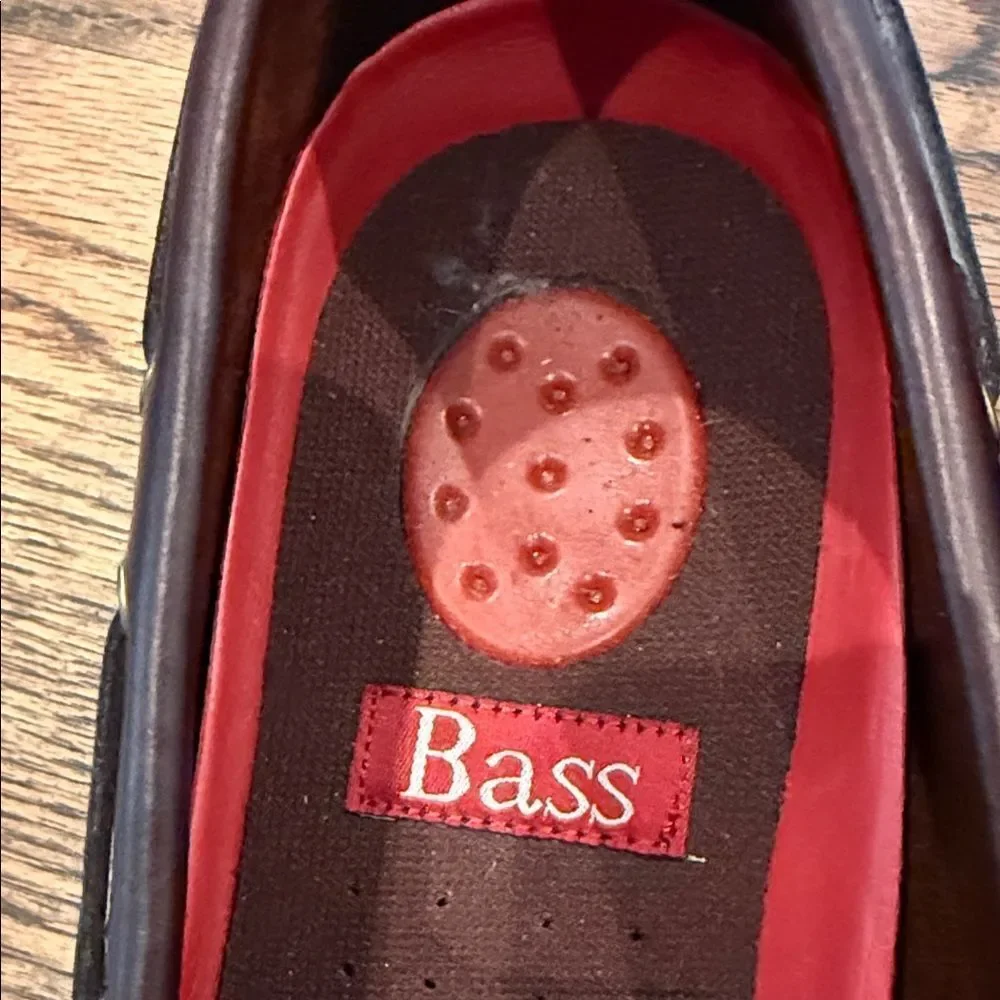 Bass Men's Dark Brown Tassel Loafers Henry II